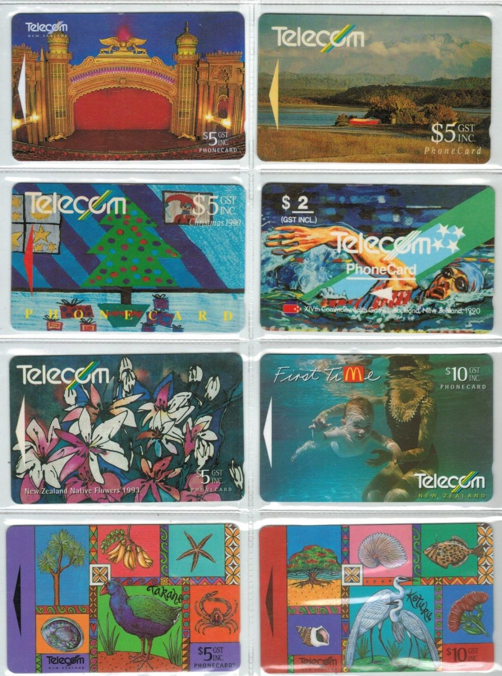Cartes de téléphone: 8 Telefonkarten Neuseeland – D'occasion à Zürich par Tolima194