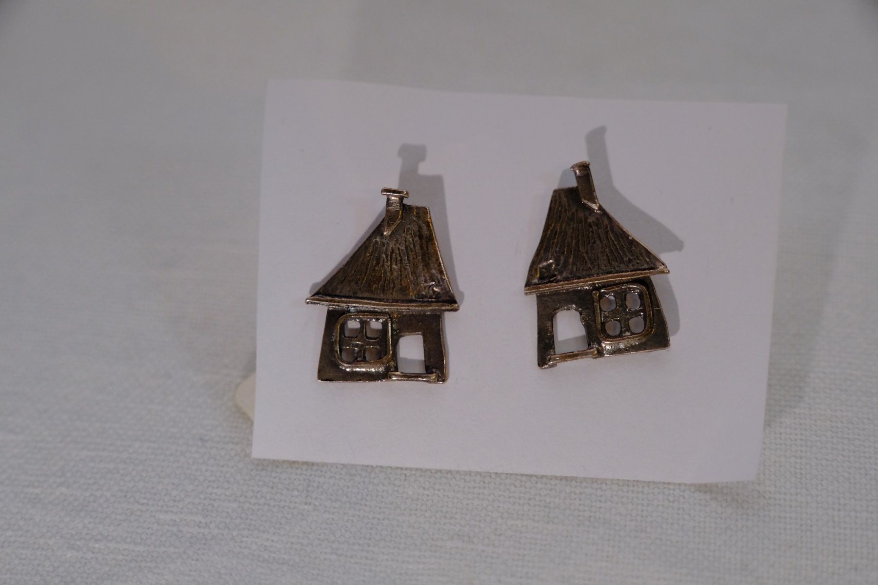 Orecchini pendenti & Orecchini a lobo: Silber 925 Ohrstecker/Anstecker - Sterling Haus/Häuschen – Nuovo e nell'imballaggio originale da Fribourg venduto da Silver_Wat