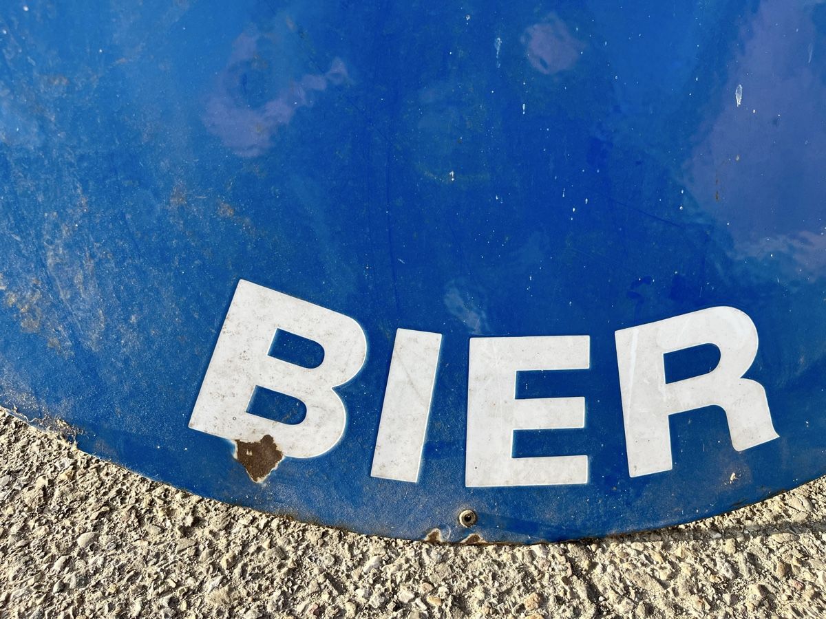 Insegne: Originales Wädenswiler Bier Emailschild 100cm Durchmesser – Usato da Ottikon venduto da san_w99n 1