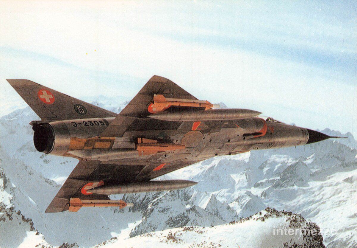 Ansichtskarten: Flugzeug // Mirage III S Schweizer Armee – Gebraucht aus Basel von intermezzo12