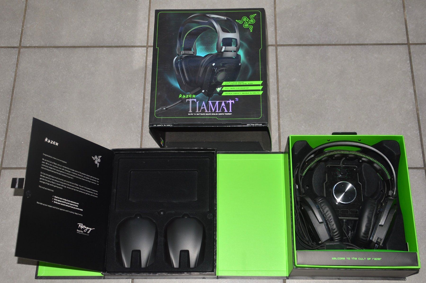Razer Cuffie: Kopfhörer Razer Tiamat 7.1 casque audio – Usato da Collonges venduto da arashee 7