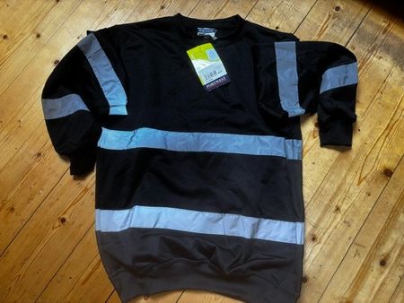 Portwest Sweater schwarz reflektierend Grösse L