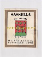 Etikette für Wein - Sassella Cottinelli /bd