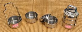 Miniatur Lunchbox Tiffin Dabba Set 2x