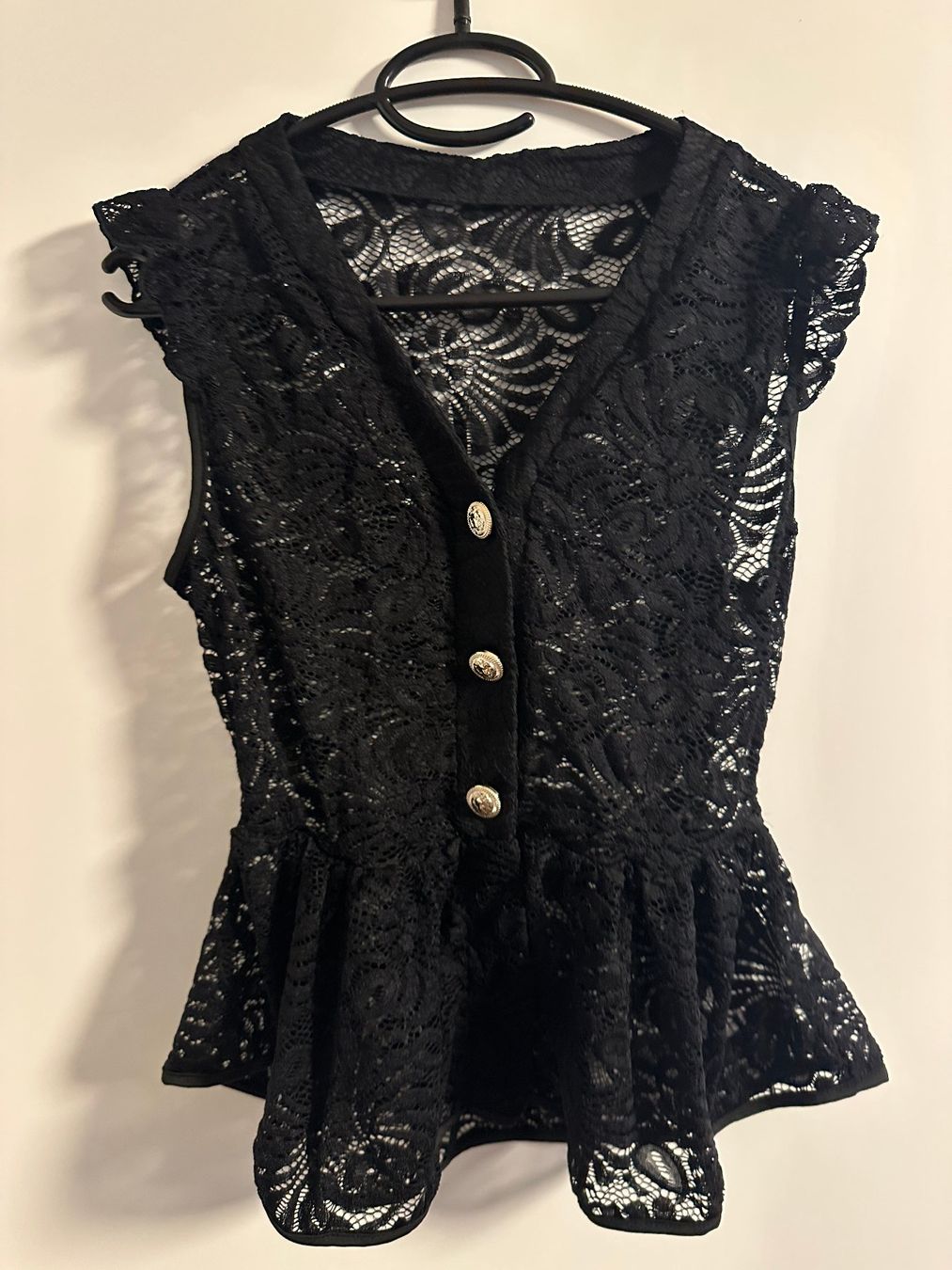Shein Top: Sommerliches Spitzen - Oberteil Gothic – Usato da Freudwil venduto da Feenland2010