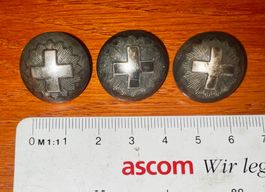 Lot boutons armée suisse Konvolut Knopf