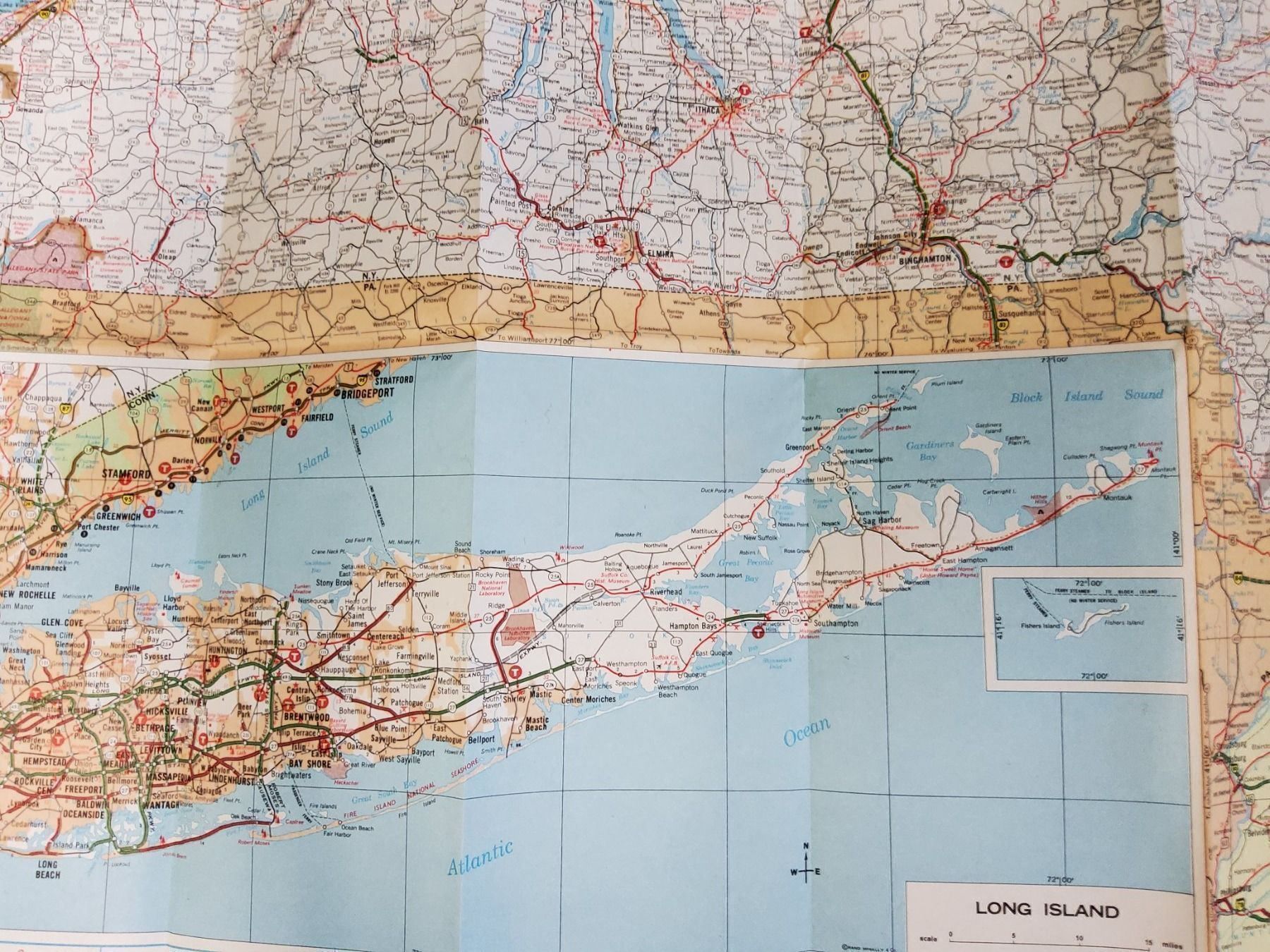 Landkarten & Atlanten: Stadtkarte NEW YORK 1967 TEXACO – Gebraucht aus Grüningen von VENOM59 1