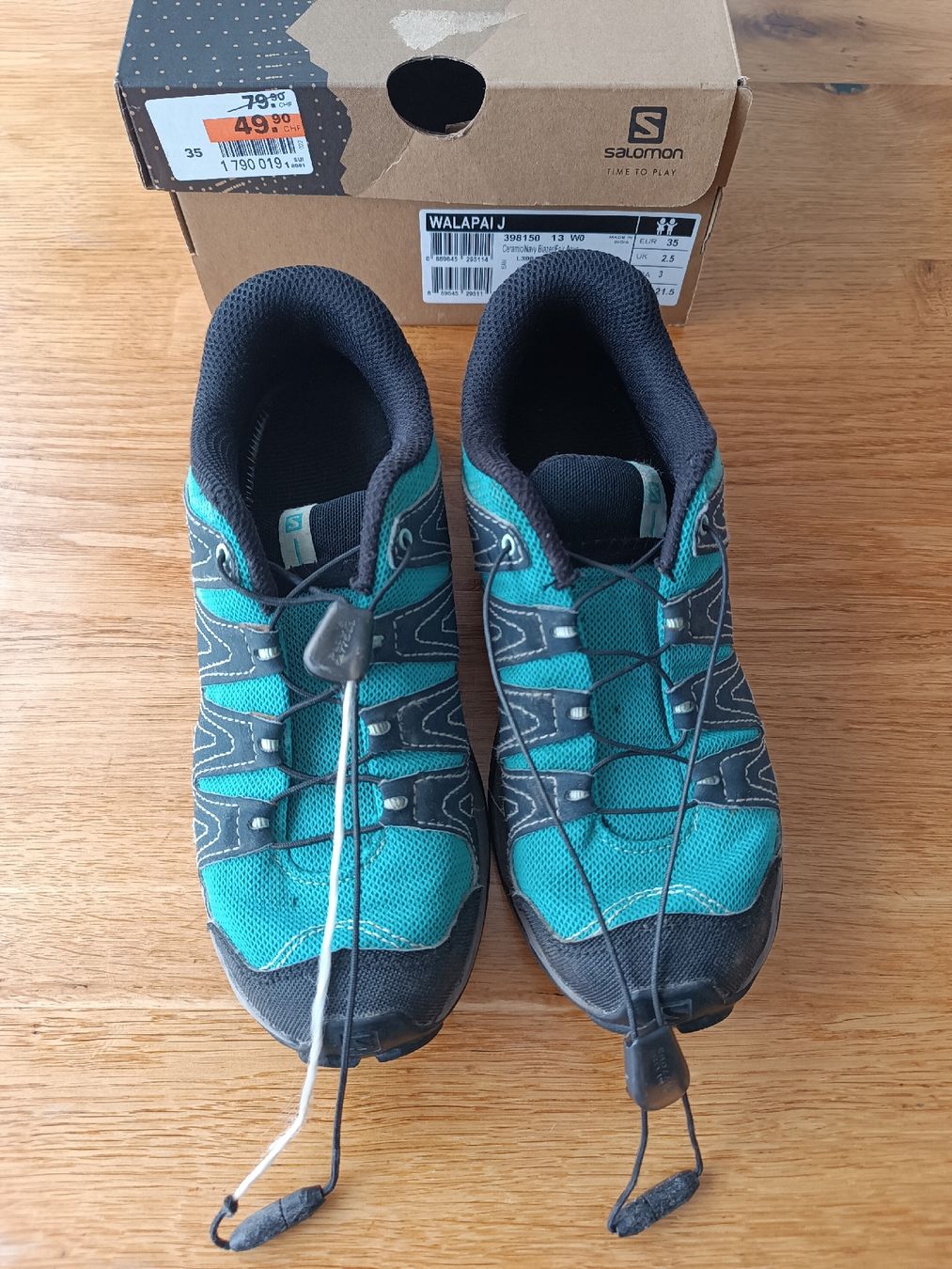 Salomon Schuhe für Jungen: Salomon Trekkingschuhe in Grösse 35 – Gebraucht aus Heiden von Sotema