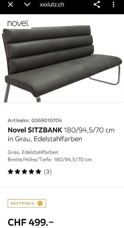 Bancs: Cantus Sitzbank – D'occasion à Oftringen par Pacolino 3