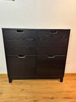 Schmales Schuhgestell schwarz für Gang