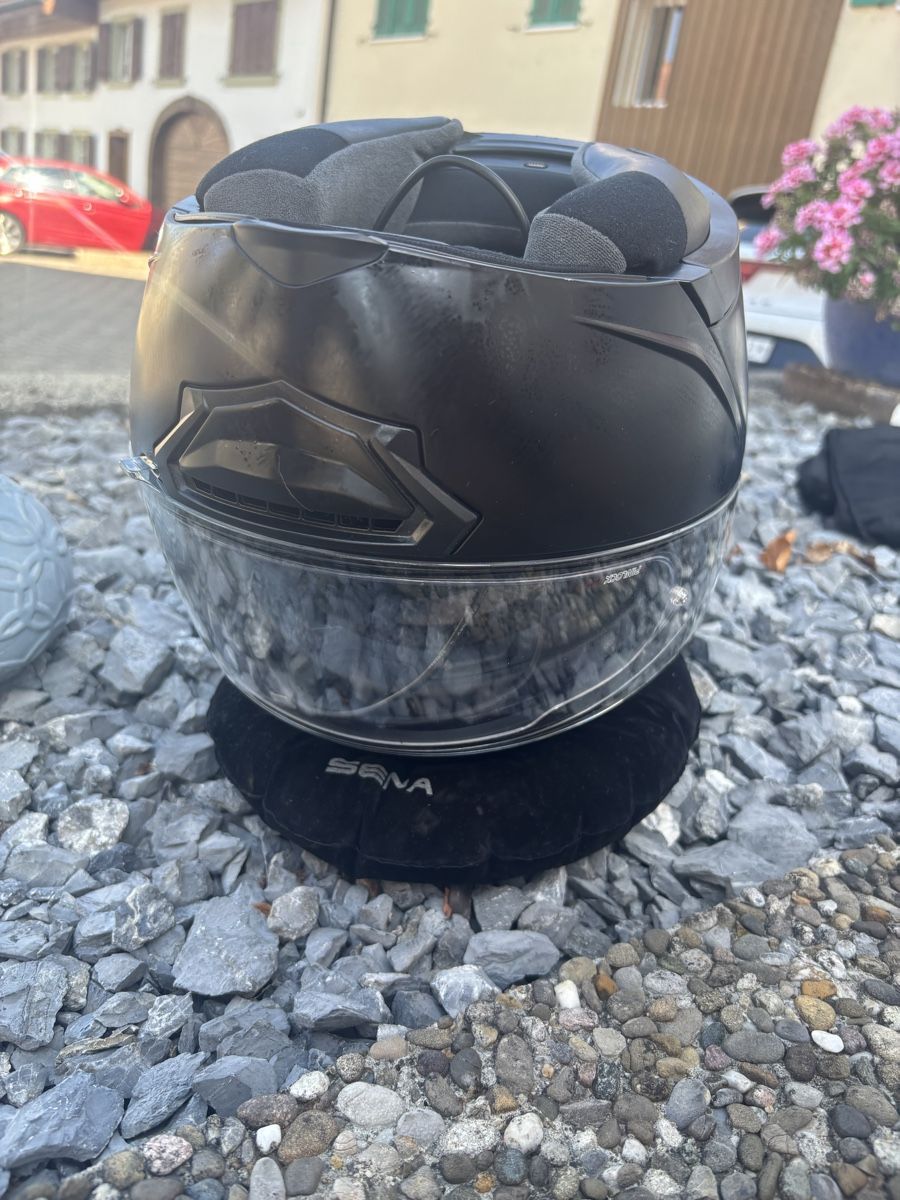 Sena Caschi & visiere: Sena Impulse Klapphelm Motorradhelm Helm schwarz matt – Usato da Rheinfelden venduto da dario045 3