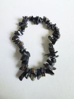 Edelstein Splitterarmband Onyx – Echtes schwarzes Naturstein