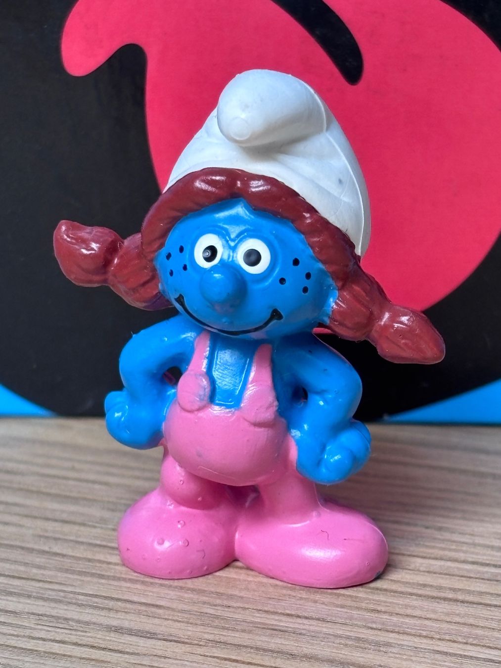 Schleich Figuren: Sasette-Schlumpfine, rote Haare – Gebraucht aus Lyss von Duckszone