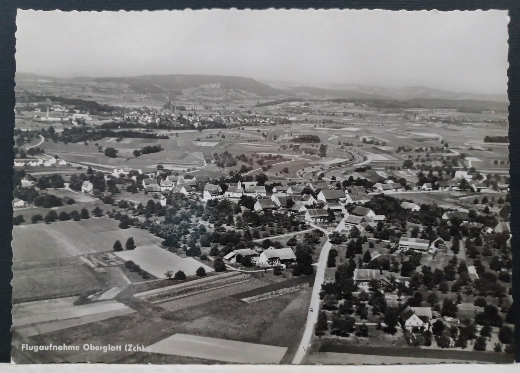 Cartoline postali: Luftaufnahme von Oberglatt ZH – Usato da Aarau Rohr venduto da mgvw