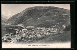Andermatt, Gesamtansicht mit Oberalpstra