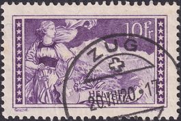 1920: Nr.131: ZUG, Luxusstück mit Vollstempel.