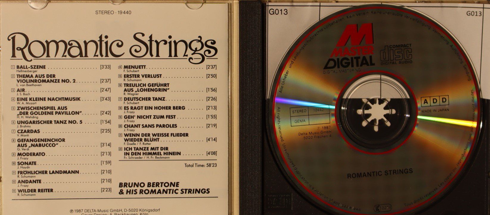 CDs: Bruno Bertone - Romantic Strings – D'occasion à Luzern par CONTENTI 2