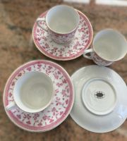 E.P.C. Genève Porzellan Tassen Set – Rosa / Purpur