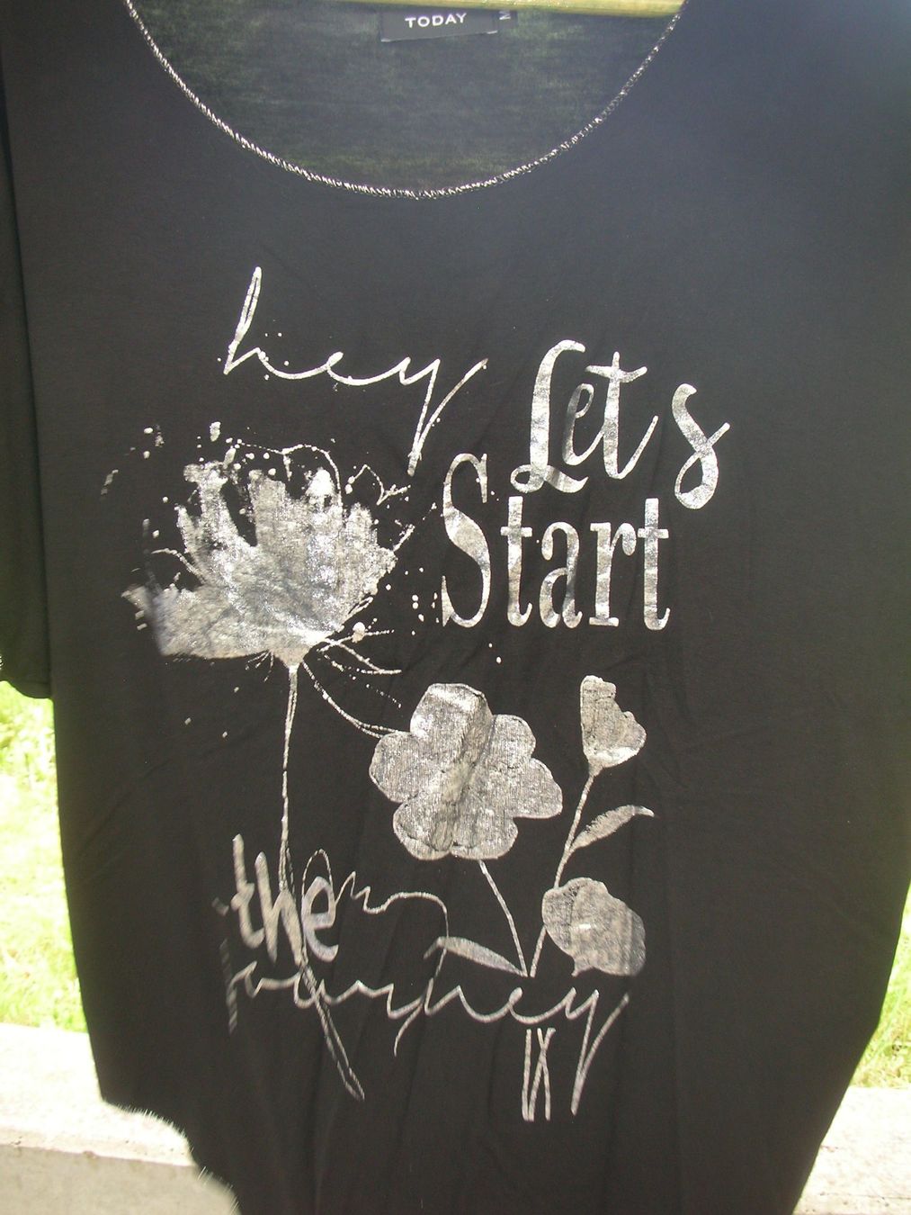 T-shirt: Schwarzes, weites T-Shirt, Gr. M – Nuovo (secondo la descrizione) da Rheinfelden venduto da Javea4 1