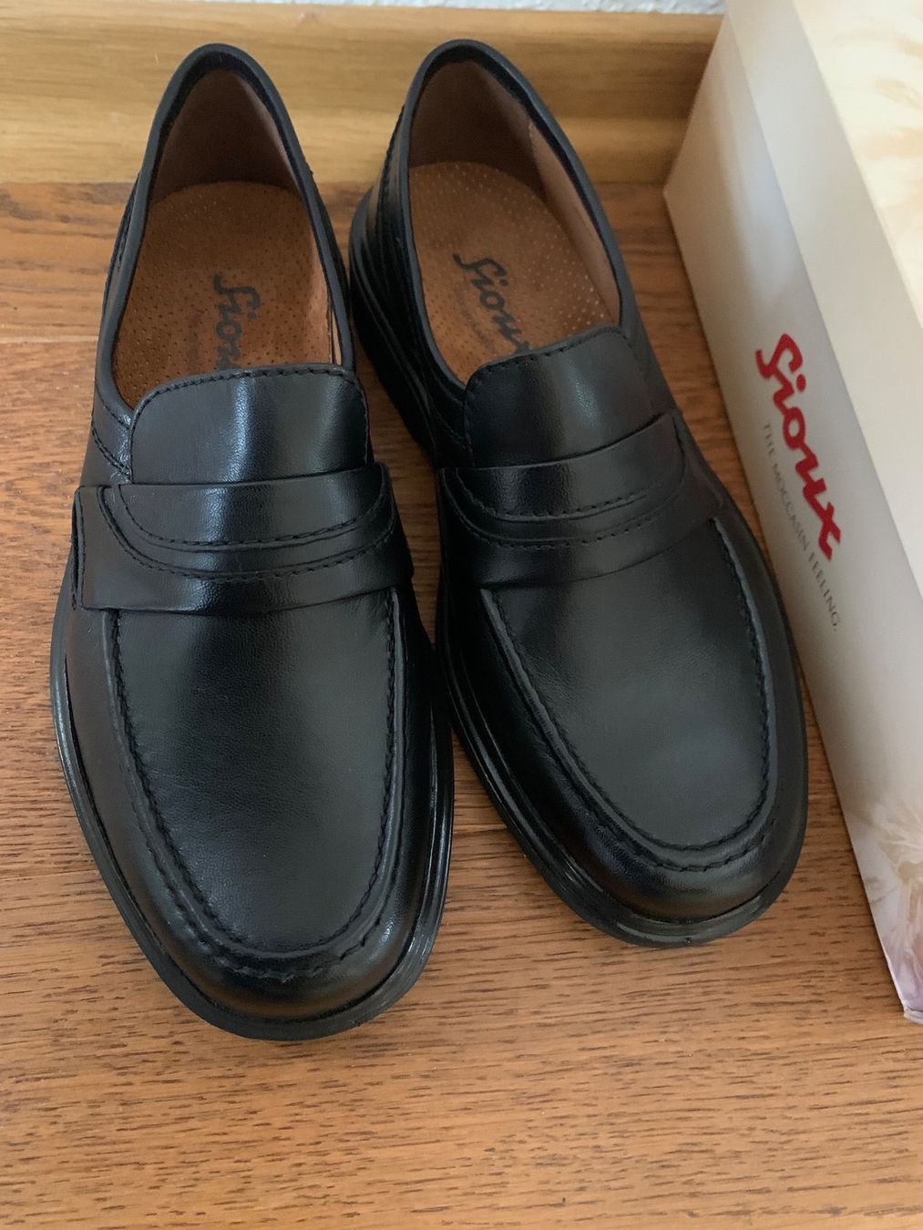 Scarpe da uomo: Sioux Mokassin Model Peru black Size 6 (ca.40) – Nuovo e nell'imballaggio originale da Zürich venduto da finsti 1