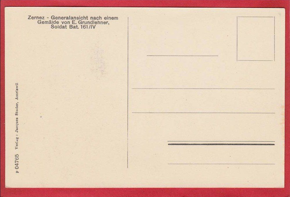Cartoline postali: ZERNEZ – Usato da Grüningen venduto da Kartenlaube 1