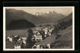 Campfèr, Ortsansicht gegen Piz Margna