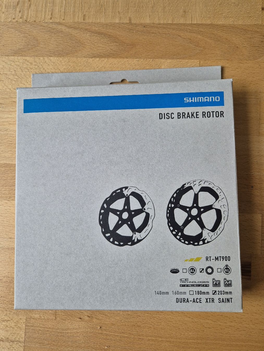 Shimano Ersatzteile: Bremsscheibe Shimano RT MT900 203mm – Neu und originalverpackt aus Luzern von Lacoli