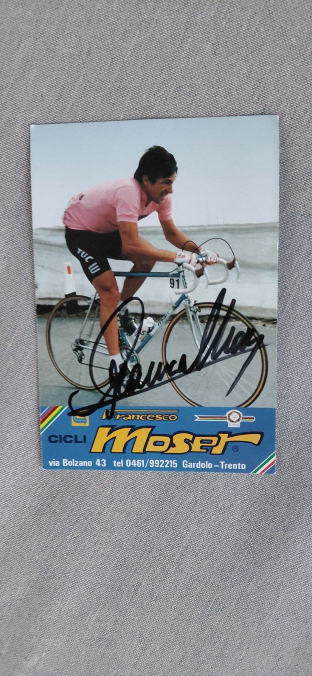 Autogramme: Autogrammkarte Francesco Moser – Gebraucht aus Schmerikon von Olympia04
