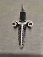 Anhänger Dolch Silber Steinen Schmuck