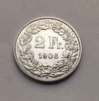 1906 2 Franken in Top Erhaltung *RAR*