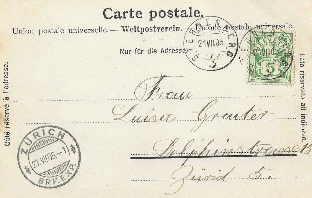 Cartoline postali: AK GRUSS aus STERNENBERG 1905 – Usato da Schlossrued venduto da Aronliam 1