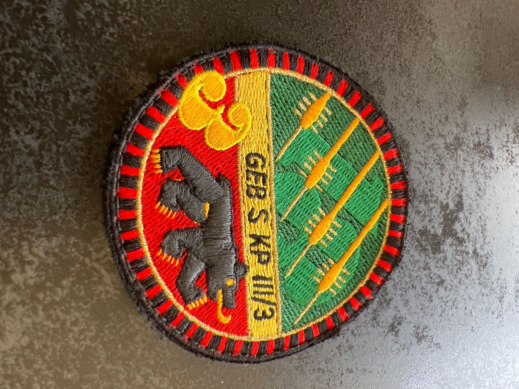 Schweizer Armee Patches: Patch GEB S KP II/3 rund neu – Gebraucht aus Thun von IBT1