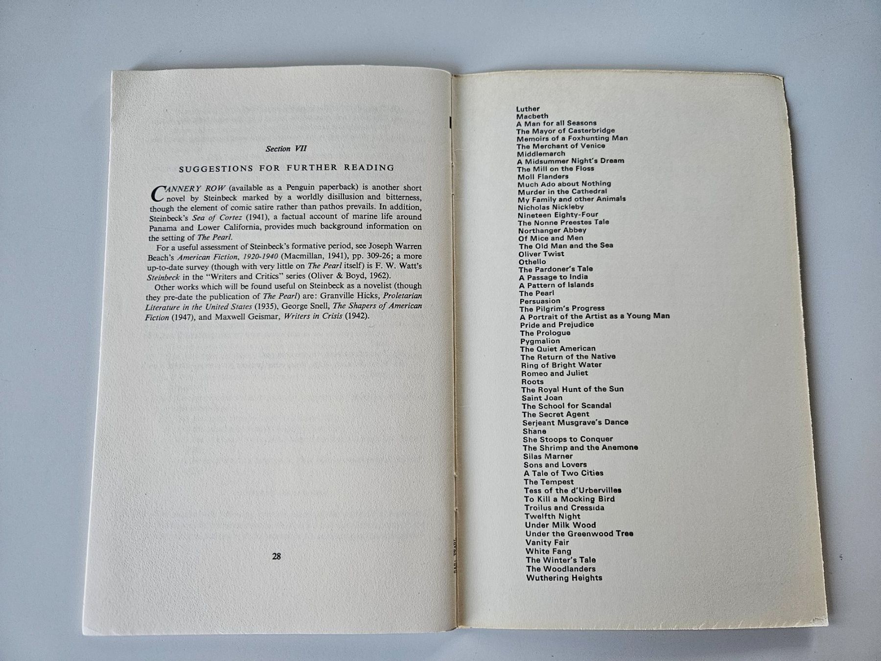 Libri: Study-Aids, Notes on John Steinbeck's THE PEARL, 1977 – Usato da Echandens venduto da annegug 4