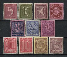 Deutsches Reich 1922 Div. Ziffern *
