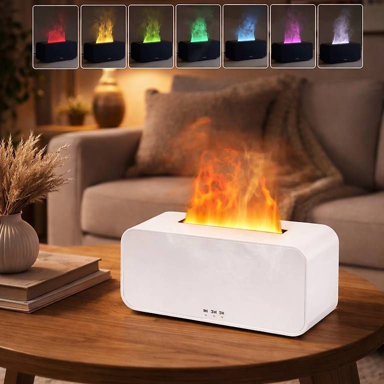 Umidificatori d'aria: Aroma Luftbefeuchter mit Flammen-Effekt & LED-Licht – Nuovo e nell'imballaggio originale da Dübendorf venduto da mnc_5djq