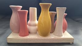 7 Mini Vasen Keramikständer, Blumenvase