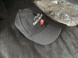 Schweiz Cap Schwarz Switzerland One Size Neu