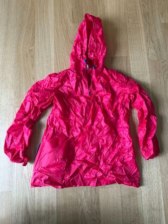 Veste Quechua coupe-vent imperméable rouge/rose 2XS/XS