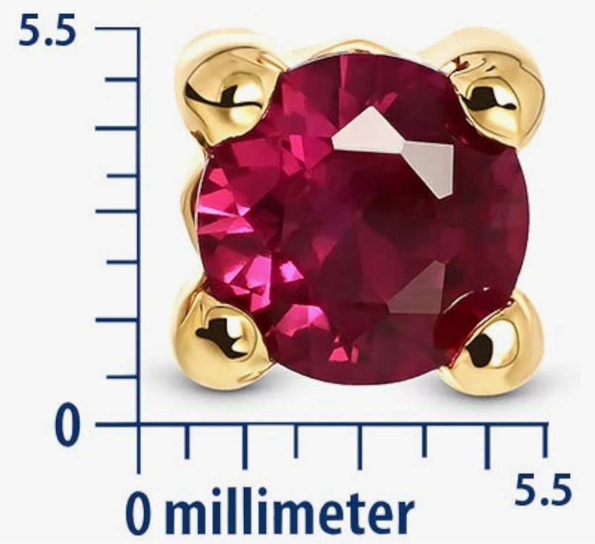Ohrringe & -stecker: Ruby Ohrstecker Gold 375 9 Kt – Neu und originalverpackt aus Hemmental von Schmuckwelt2 1