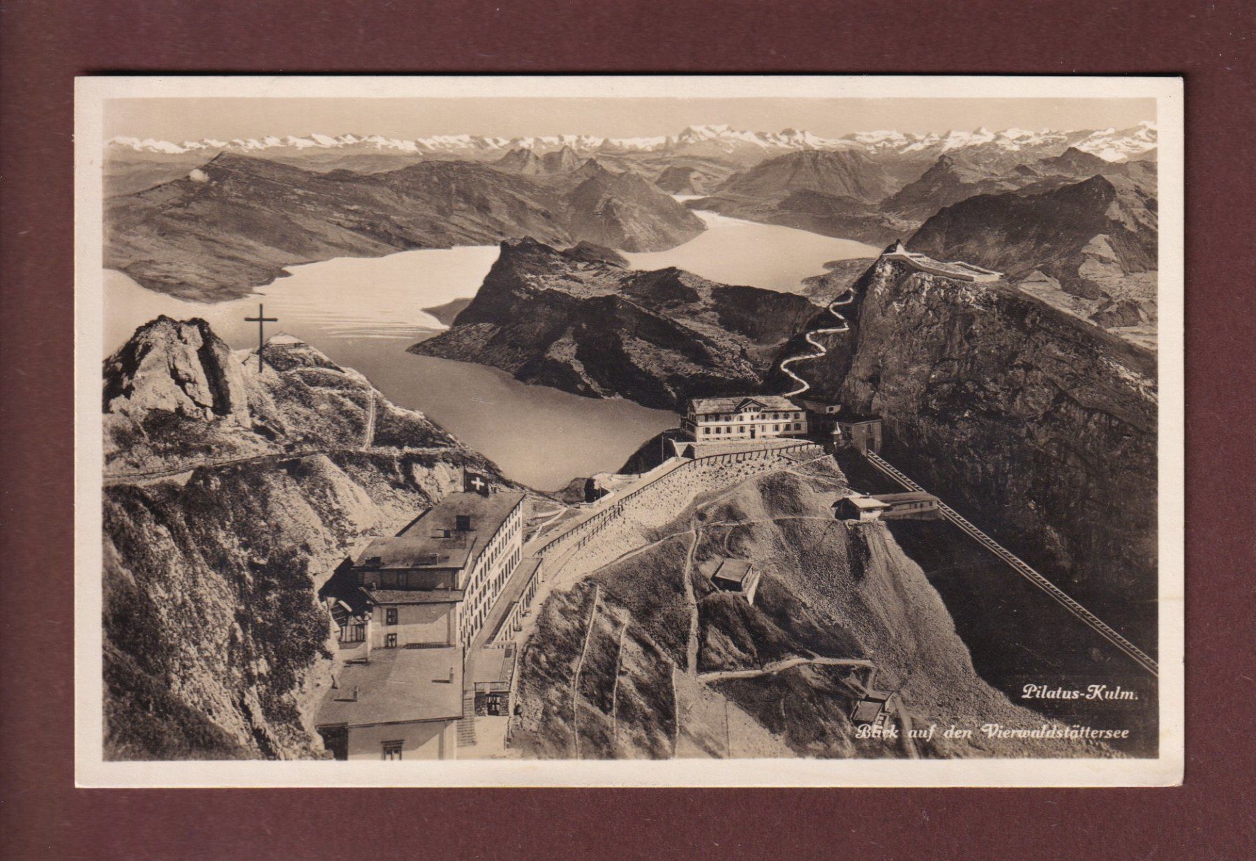 Cartoline postali: PILATUS-KULM – Usato da Pully venduto da nicecards
