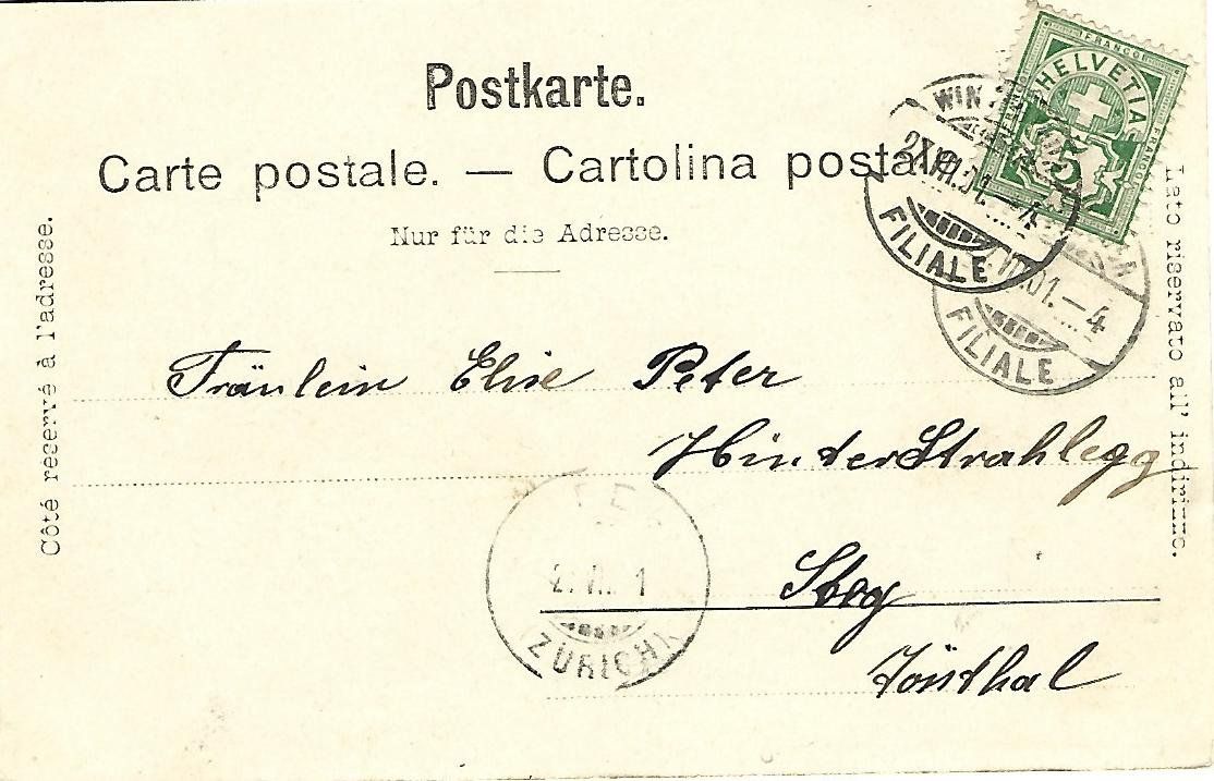 Cartoline postali: Winterthur Stadthaus – Usato da Wetzikon ZH venduto da Brulu100 1
