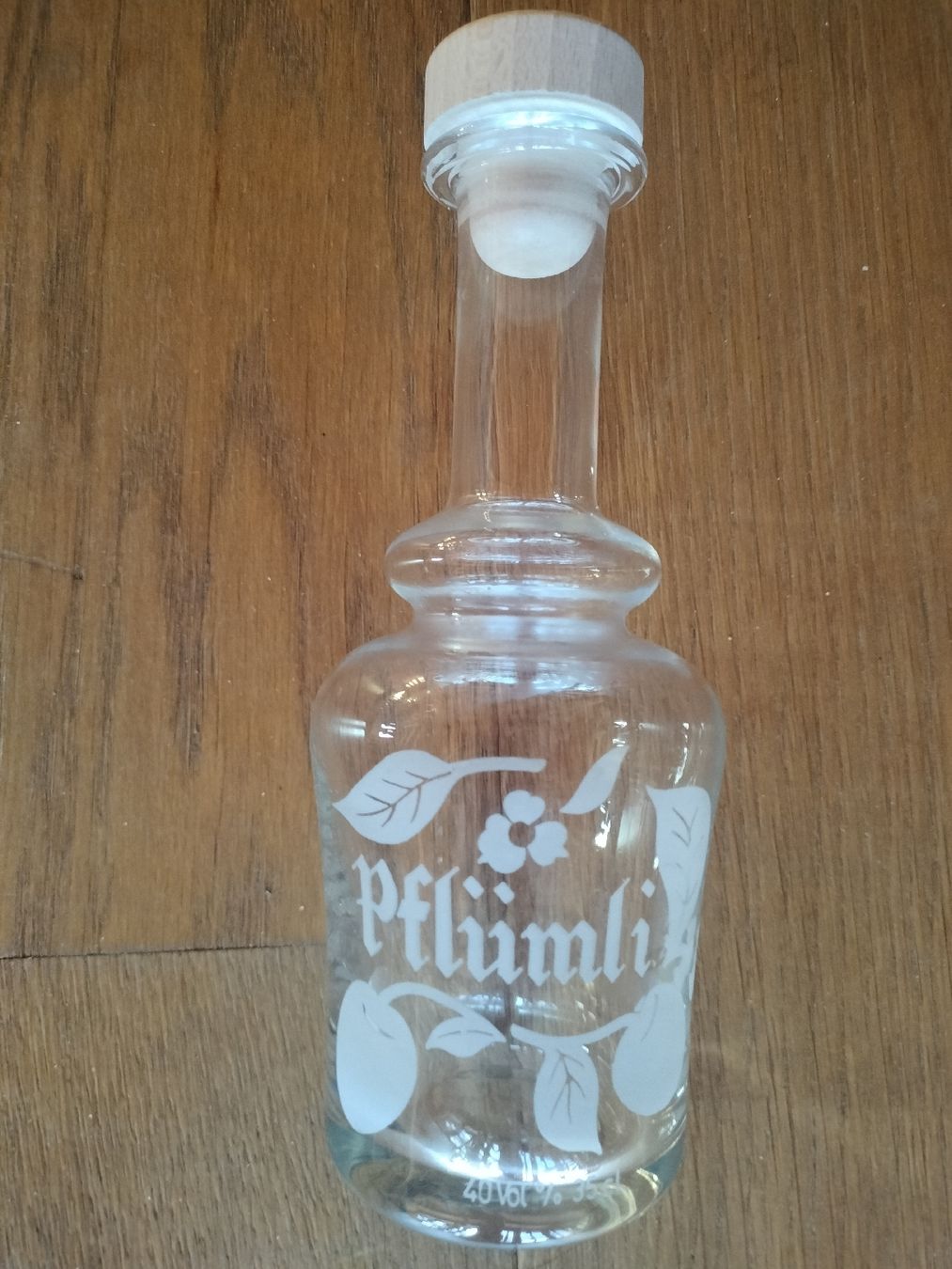 Glasi Hergiswil Altro: Schöne Glasflasche, Pflümli – Usato da Schwanden Sigrisw venduto da cadieux71