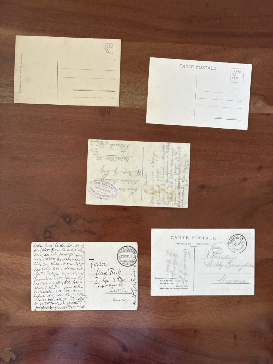 Cartoline postali: 10 Ansichtskarten Schweiz vom Militär 8 – Usato da Oftringen venduto da Cla.vD.74 3