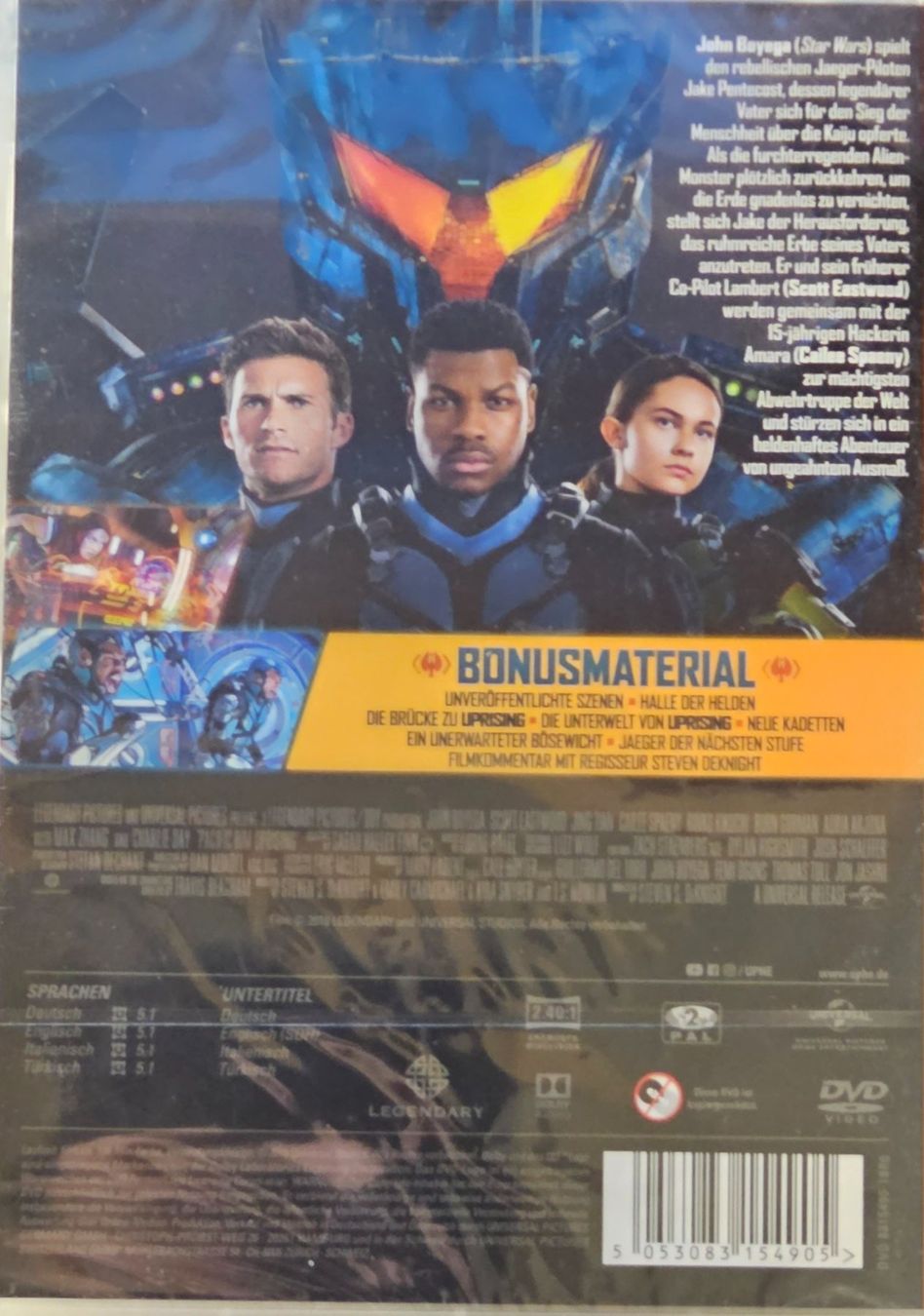 Tutti i DVDs: Pacific Rim - Uprising – Nuovo e nell'imballaggio originale da Wahlen b. Laufen venduto da Cg10 1