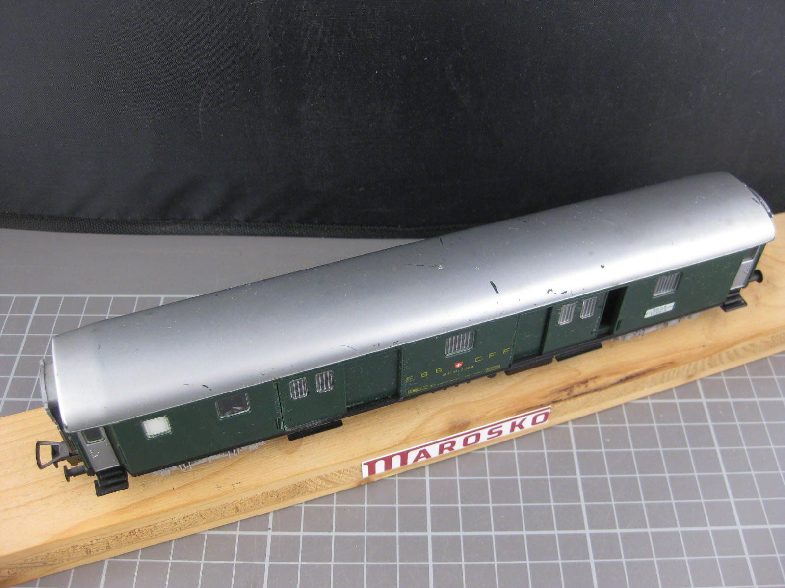 Fleischmann Modellini di ferrovie: Fleischmann 5130 SBB Gepäckwagen, mit OVP, . – Usato da Malters venduto da Marosko 2