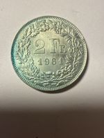 2 Franken Silbermünze 1961
