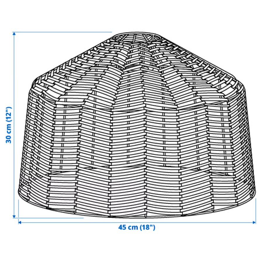 Ikea Kronleuchter & Deckenlampen: KAPPELAND Deckenlampe aus Rattan – Gebraucht aus Einsiedeln von luk_z69w 4