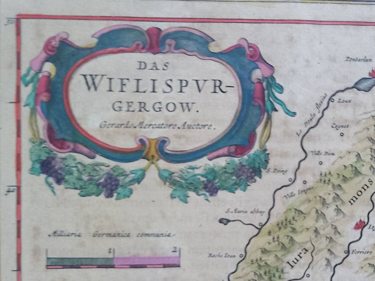 Cartes géographiques & atlas: Schweiz - Vaud - "Das Wiflispur Gergow" – D'occasion à Sorengo par 74in 3