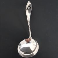 Rahmlöffel Silber Kleeblatt