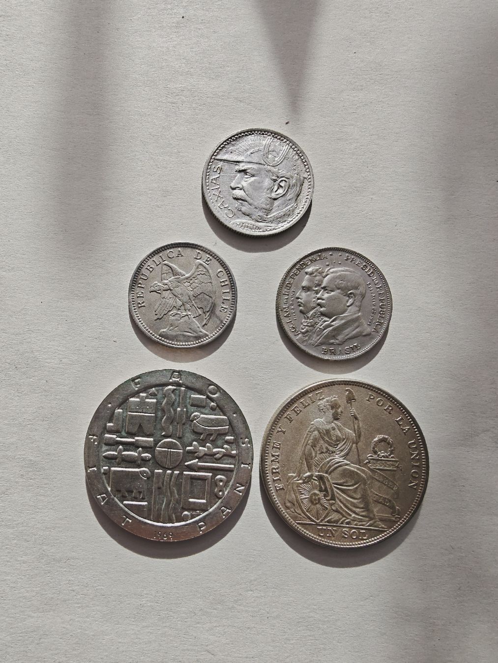 Tutti le monete: Diverse Silbermünzsammlung aus Südamerika – Usato da Ruggell venduto da Mantho0